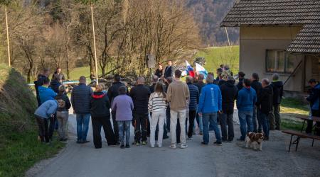 Odprtje novoasfaltiranega dela ceste Špitalič – Okrog (4)